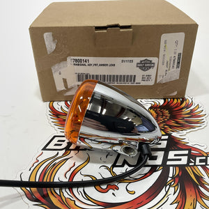 NOS Genuine Harley 2018 Up HDI Chrome Front Turn Signal 67800141