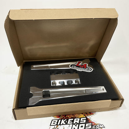 LA Choppers Straight 10" Raw Performance Harley 1" Clamp Risers  LA-7470-10R