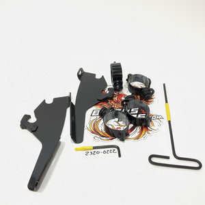 Memphis Shades Black FLSB Batwing Fairing Trigger-Lock Mounting Kit MEB2044