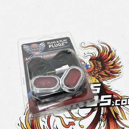 Custom Dynamics Harley Touring LED PLUGZ Antenna Grommet hole Lights CD-PLUG-RC