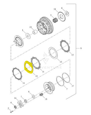 NEW Genuine Harley XG500 XG750 Street Clutch Plate 37000093