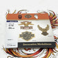 NEW Genuine Harley Self Adhesive Gold Eagle Medallion Emblem Badge 91811-85