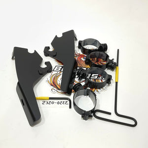 Memphis Shades Black FLSB Batwing Fairing Trigger-Lock Mounting Kit MEB2044