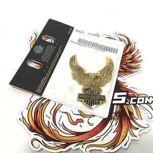 NEW Genuine Harley Self Adhesive Gold Eagle Medallion Badge Emblem 91811-85