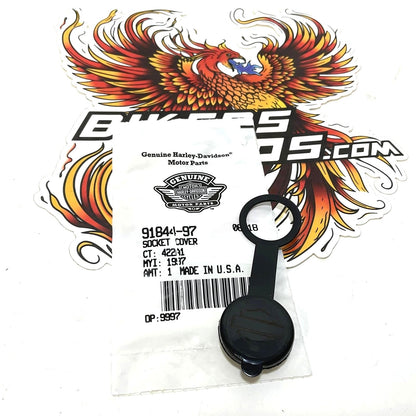 NEW Genuine Harley 1994- 2013 Touring cigarette Lighter Hole Plug cover 91844-97
