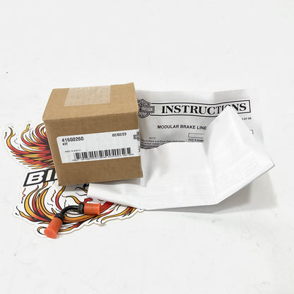 New Harley Stock-Style Upper Brake Line To Lower Brake Line Adapter 41600260