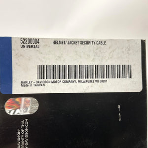 NOS Genuine Harley Helmet Jacket Security Cable 52200004