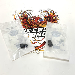New Genuine Harley 5/16-24 Black Mirror Acorn Nuts 7352