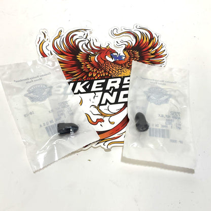 New Genuine Harley 5/16-24 Black Mirror Acorn Nuts 7352