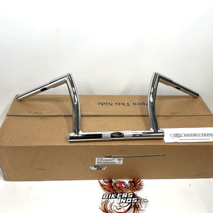 NOS Genuine Harley 2015-2023 Road Glide 9" Chrome Chizeled Lo Handlebar 55800568
