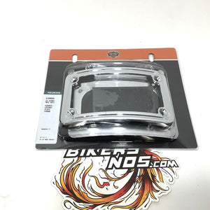 NEW Genuine Harley 2010 Up Touring Chrome Curved License Plate Frame 67900008