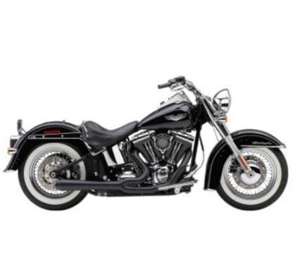 Cobra Black  El Diablo 2:1 Exhaust System 2012-2017 Harley Softail 6483B