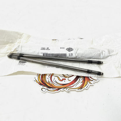 New Genuine Harley Twin Cam 10.536" QTY 2 Exhaust Push Rods 17922-99