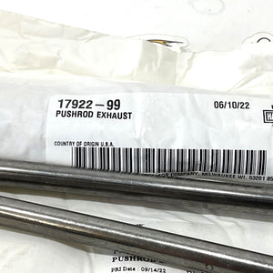 New Genuine Harley Twin Cam 10.536" QTY 2 Exhaust Push Rods 17922-99