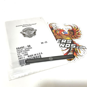 NEW Genuine Harley Road Glide Speedometer Tachometer 3.5" Decal Insert 68492-98