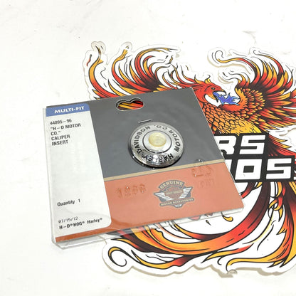 NEW Genuine Harley Motor Co Front Chrome pre 1999 1-3/8" Caliper insert 44095-96