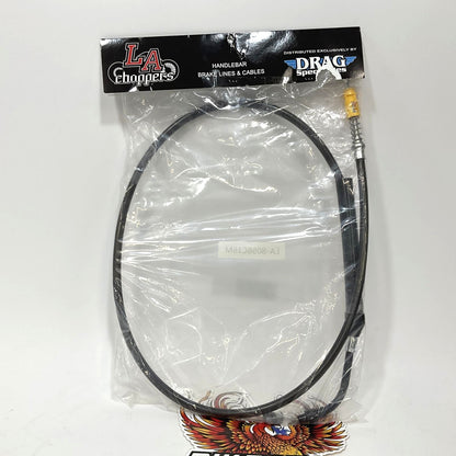 LA Choppers Black Braided 2021-2023 Harley Touring Clutch Cable 54" LA-8056C16M
