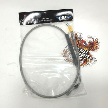 LA Choppers Braided 2021-2023 15-17" Ape Harley Touring Clutch Cable LA-8056C16