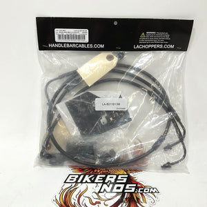 LA Choppers Black 2014-2019 Harley Touring Brake Line 12-14" Apes LA-8011B13M