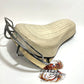 Genuine Harley-Davidson White Super Deluxe Buddy Seat W/ Handrail 52506-65