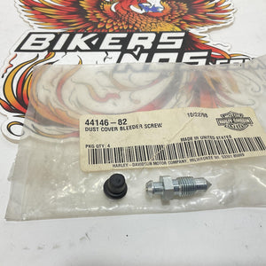 NOS Genuine Harley 1982-1990 Brake BLEED SCREW & DUST COVER 44146-82