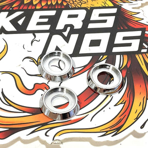 NOS Genuine Harley Set Of 3 Chrome Rear Fender Cup Washers 6450