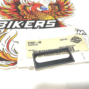 NOS Genuine Harley Dyna 1992-2003 WARNING LIGHTS Bezel TRIM Decal 67807-92