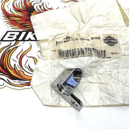 NOS Genuine Harley CVO Right Chrome Turn Signal Mount Bracket 67316-03