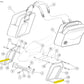 Genuine Harley 2pc Long Throwover Saddlebag Bracket Paint Protectors 11100142