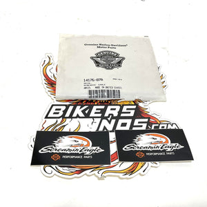NOS Genuine Harley 2pc Vintage Screamin Eagle Decals Stickers 14176-87A