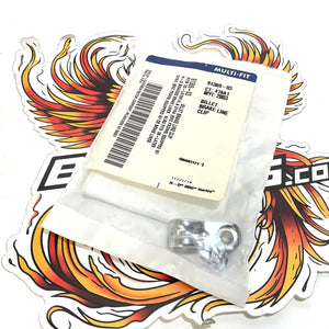 Genuine Harley Chrome Billet Brake Line Clip 2000-2021 Sportster Dyna 91369-03