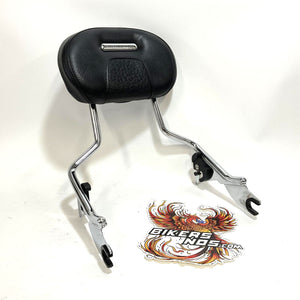 Genuine Harley 2009Up Touring Passenger Backrest Tall Chrome W/ CVO Pad 52627-09