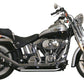 Paughco 1-3/4" 2000-2017 Softail  Side by Side Upsweep Fishtail Exhaust 726SBS