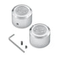 New Genuine Harley Aluminator Billet Front Axle Nut Covers 44114-07