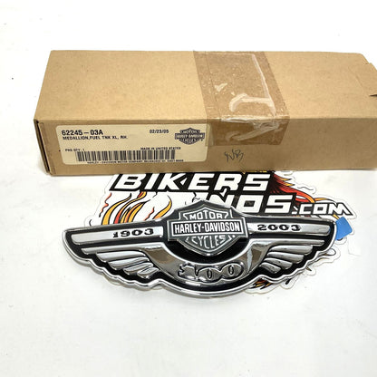 NOS Genuine Harley Sportster 100th Anniversary Right Tank Badge 62245-03