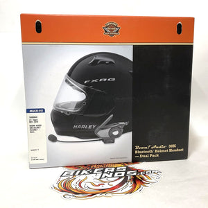 NEW Genuine Harley Boom! Audio 30K Bluetooth Helmet Headset Dual Pack 76000840