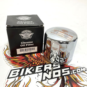 NEW Genuine Harley Chrome Oil Filter 1980-1985 Big Twin & Sportster 63782-80