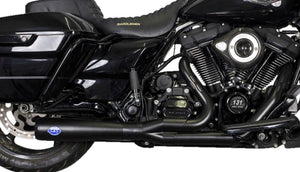 S&S 2-1 Guardian Black Diamondback 2017-2023 Harley Touring Exhaust 550-1027A