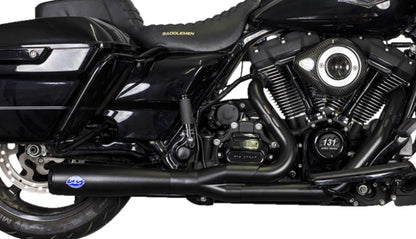 S&S 2-1 Guardian Black Diamondback 2017-2023 Harley Touring Exhaust 550-1027A