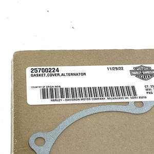 Genuine New Harley 2015-2020 Street Alternator Cover Gasket 25700224