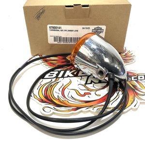 NOS Genuine Harley Softail 2018 Up HDI Chrome Front Turn Signal 67800141