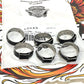 NOS Genuine Harley 1999-2006 Touring 6pc Black Hose Clamps 10249