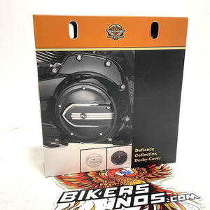 NEW Genuine Harley 2016up Touring Defiance Black Machine Cut Derby Cover25700573