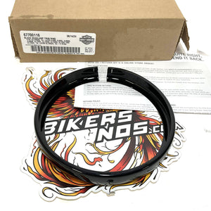 NOS Genuine Harley 5 3/4" Black Headlamp Trim Ring 67700116