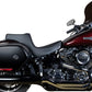 Drag Predator III 2018-2025 Harley Softail 2-Up Seat Smooth Black 0802-1490