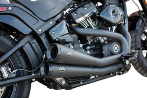 S&S Cycles Grand National 2-2 Black Exhaust 2018up Softail 550-0760