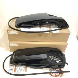 New Harley 2014-2023 Saddlebag Speaker Lid Set Vivid Black 90200826DH 90200827DH
