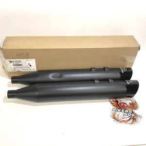 NEW Khrome Werks 4-1/2" HP-Plus 1996-2016 Harley Touring Mufflers Black  202855