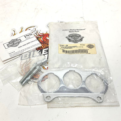 NOS Genuine Harley 1996 Up Softail Dyna Tipple 1.5" Gauge Bracket 67331-04