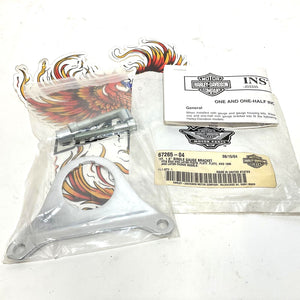 New Genuine Harley 1996-2017 Dyna Softail 1.5" SINGLE GAUGE BRACKET 67265-04
